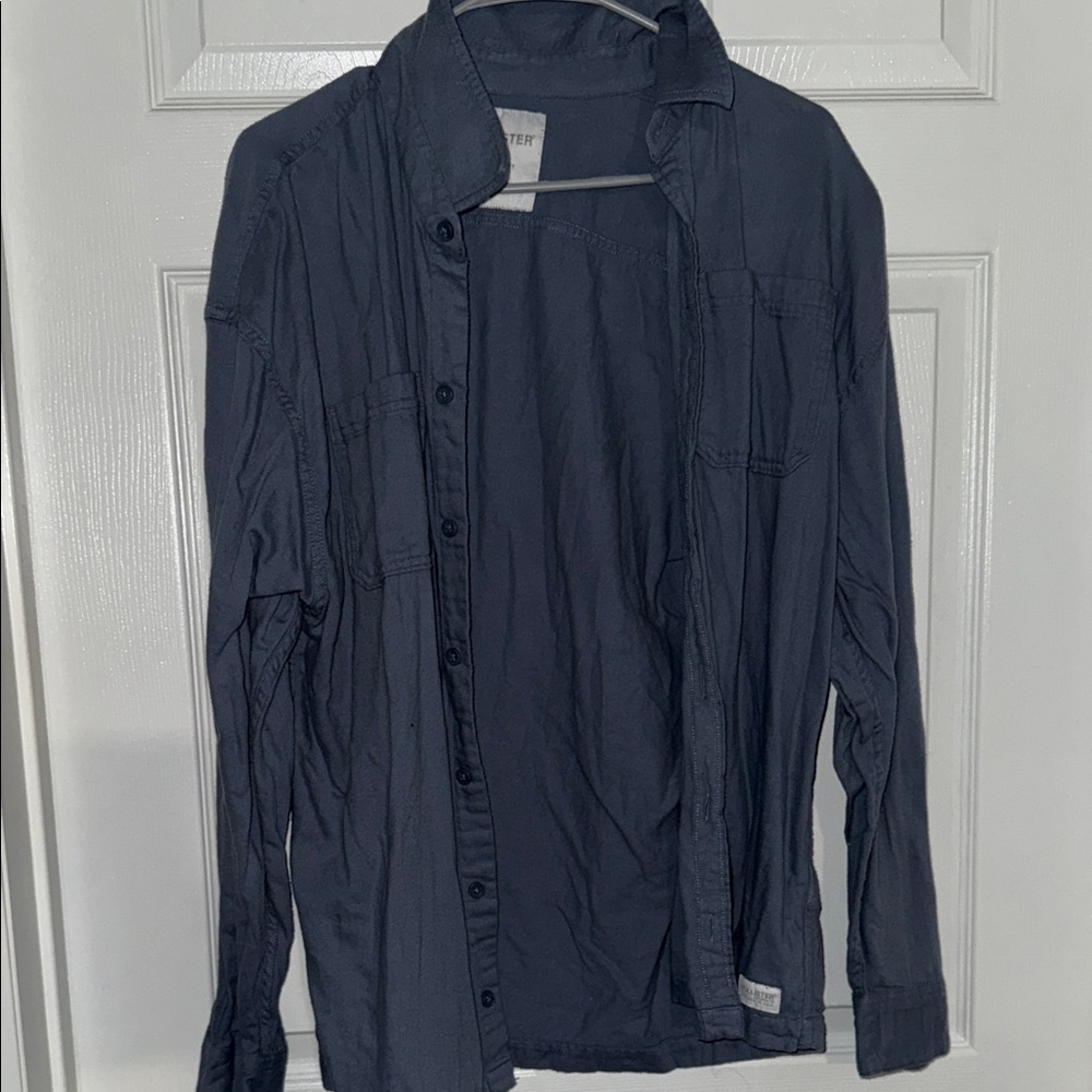 Hollister Men's Dark Blue Shirt Jacket
